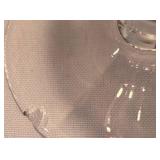 Remarkable Crystal Stemware Grouping including Pair of Anne Hutte Cranberry Wine Glasses