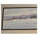 Signed Limited Edition M. Casper Lithograph, "Dashing Through the Snow"