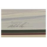 Signed Limited Edition M. Casper Lithograph, "Dashing Through the Snow"