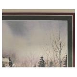 Signed Limited Edition M. Casper Lithograph, "Dashing Through the Snow"