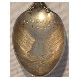 Collection of Five Commemorative Sterling Silver Spoons