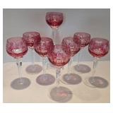 Vintage Cranberry Glass Stemware Options