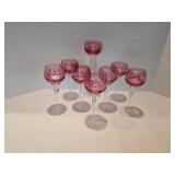 Vintage Cranberry Glass Stemware Options