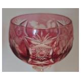 Vintage Cranberry Glass Stemware Options
