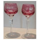 Vintage Cranberry Glass Stemware Options