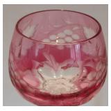Vintage Cranberry Glass Stemware Options