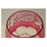 Vintage Cranberry Glass Stemware Options