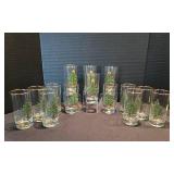 Spode Christmas Tree Tumblers / Drinking Glasses