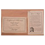 Signed and Numbered James A. Megar "Night Music"Print