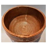 Large Earthy Planter + Pottery Jug with Floral Cutouts