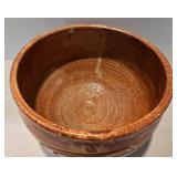 Large Earthy Planter + Pottery Jug with Floral Cutouts