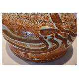 Large Earthy Planter + Pottery Jug with Floral Cutouts