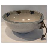 Pretty Handled Pottery Bowl Plus Sur la Table Soup Mugs