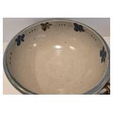 Pretty Handled Pottery Bowl Plus Sur la Table Soup Mugs