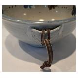 Pretty Handled Pottery Bowl Plus Sur la Table Soup Mugs