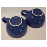 Pretty Handled Pottery Bowl Plus Sur la Table Soup Mugs