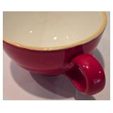 Pretty Handled Pottery Bowl Plus Sur la Table Soup Mugs