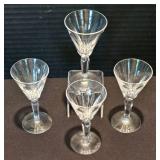 Set of Four Waterford Sheila Glasses