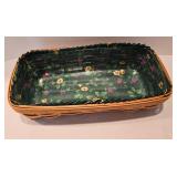 Cute Ivory Pitcher Plus Longaberger Bread Basket