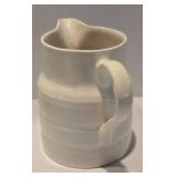 Cute Ivory Pitcher Plus Longaberger Bread Basket