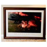 Serene Framed Print, Brandenburg, "Peace in the Forest" Beautiful Wolf