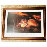 Serene Framed Print, Brandenburg, "Peace in the Forest" Beautiful Wolf