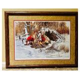 Framed Print "Sharing with Friends" by Paul Calle