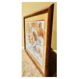 Framed Print "Sharing with Friends" by Paul Calle