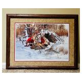 Framed Print "Sharing with Friends" by Paul Calle