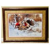 Framed Print "Sharing with Friends" by Paul Calle