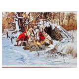 Framed Print "Sharing with Friends" by Paul Calle