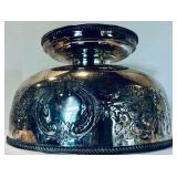 Dramatic Vintage Punch Bowl with 12 Lovely Cups