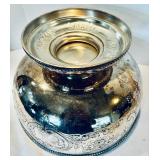 Dramatic Vintage Punch Bowl with 12 Lovely Cups