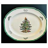 Christmas Party! Spode English Christmas Tree Dishes Including Platters, Placemat, Coasters and More