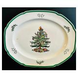 Christmas Party! Spode English Christmas Tree Dishes Including Platters, Placemat, Coasters and More