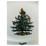 Christmas Party! Spode English Christmas Tree Dishes Including Platters, Placemat, Coasters and More