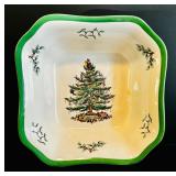 Christmas Party! Spode English Christmas Tree Dishes Including Platters, Placemat, Coasters and More