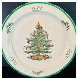 Christmas Party! Spode English Christmas Tree Dishes Including Platters, Placemat, Coasters and More
