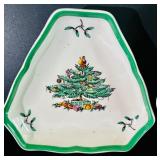 Christmas Party! Spode English Christmas Tree Dishes Including Platters, Placemat, Coasters and More