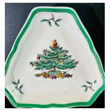 Christmas Party! Spode English Christmas Tree Dishes Including Platters, Placemat, Coasters and More