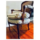 Vintage Pair of Beautiful Wood and Upholstered Chairs by MGM / Meyer Gunther Martini, New York