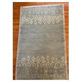 Beautiful Pottery Barn Desa Tufted Rug Light Blue with White Details