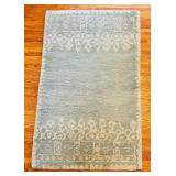 Beautiful Pottery Barn Desa Tufted Rug Light Blue with White Details