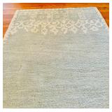 Beautiful Pottery Barn Desa Tufted Rug Light Blue with White Details