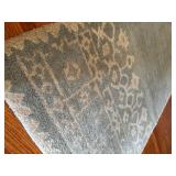 Gorgeous Pottery Barn Desa Rug (Runner) in Light Blue with White Details