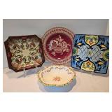 Colorful Vintage Plate Selection