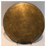 Stunning 29th Century Hand Painted Copper Tray