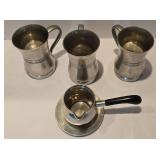 Fun Set of Vintage English Mugs + Serving Set