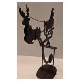 Vintage Festive Folk-Art Santa