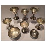 Vintage Silver Plate Goblet and Bowl Grouping